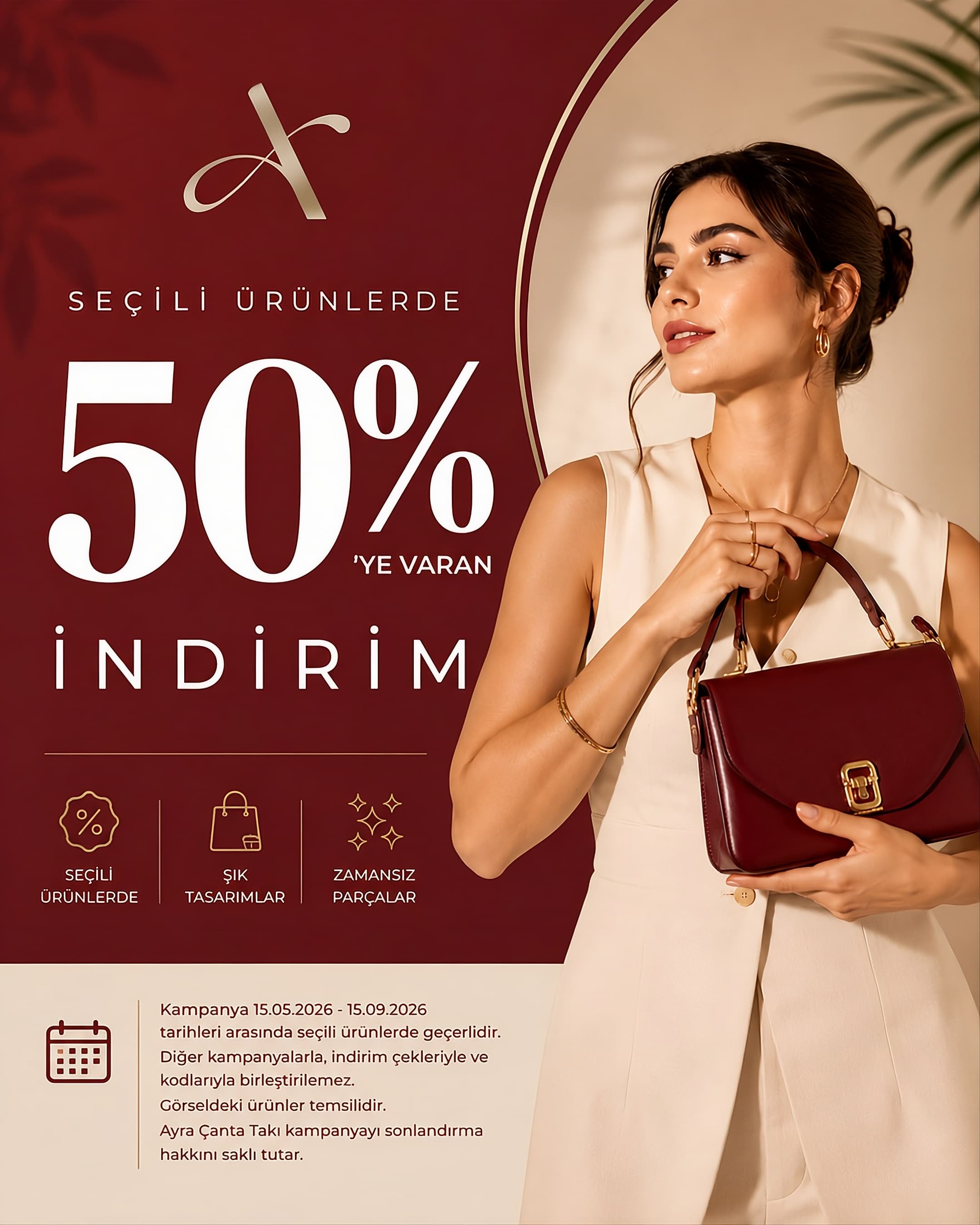 Seçili ürünlerde %50'ye varan indirim
