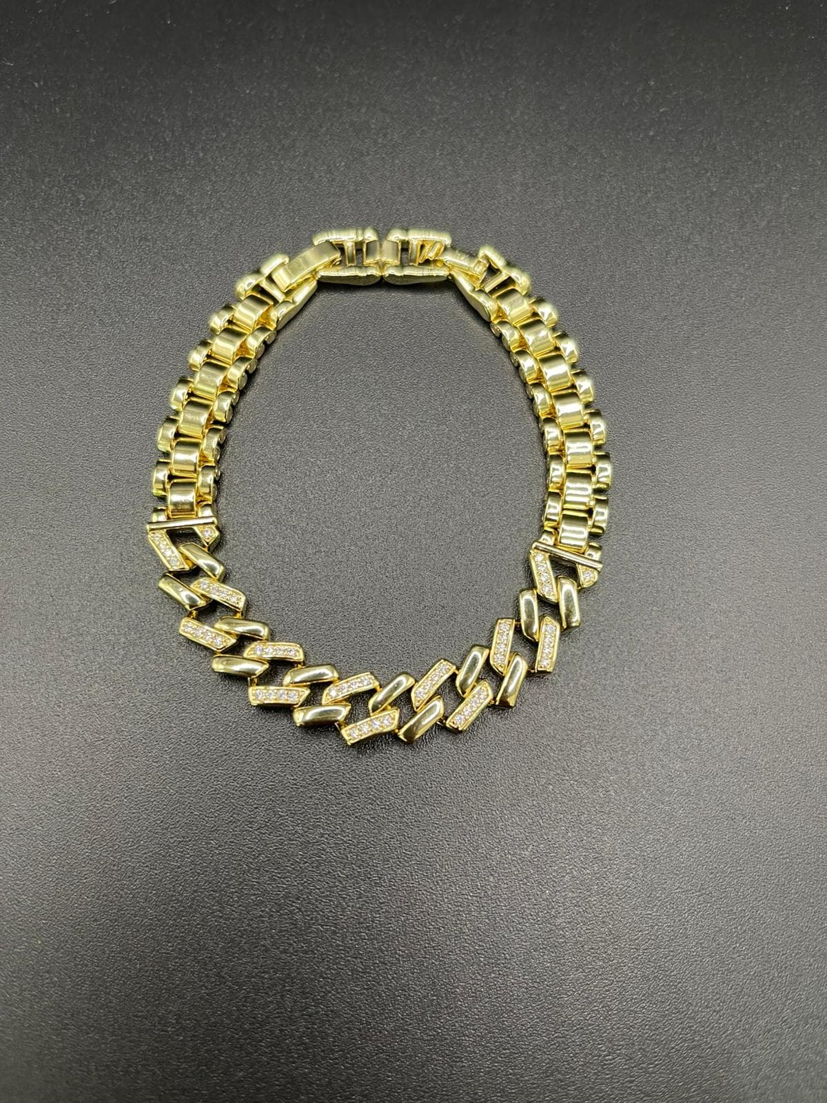 Xuping Prism Zigzag / Kübik Gurmet ve Sıralı Kristal Zikzak Bileklik — 2